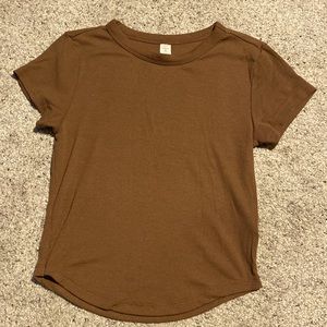 Brown Basic Tee